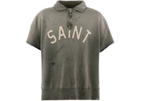 Saint Mxxxxxx Saint Short Sleeve Half Zip Sweat Charcoal