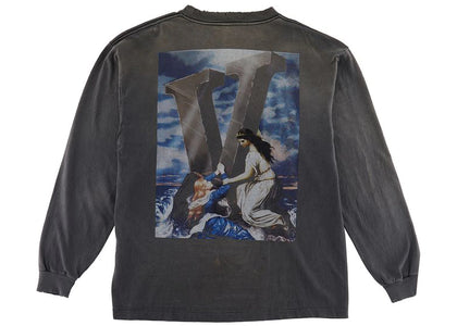 Saint Mxxxxxx x VLONE Maria L/S T-Shirt Vintage Black - authentic Saint Mxxxxxx apparel
