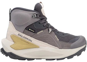 Salomon Elixir Mid Gore-Tex Nine Iron Shark Silver Cloud (Women's) - vue 360
