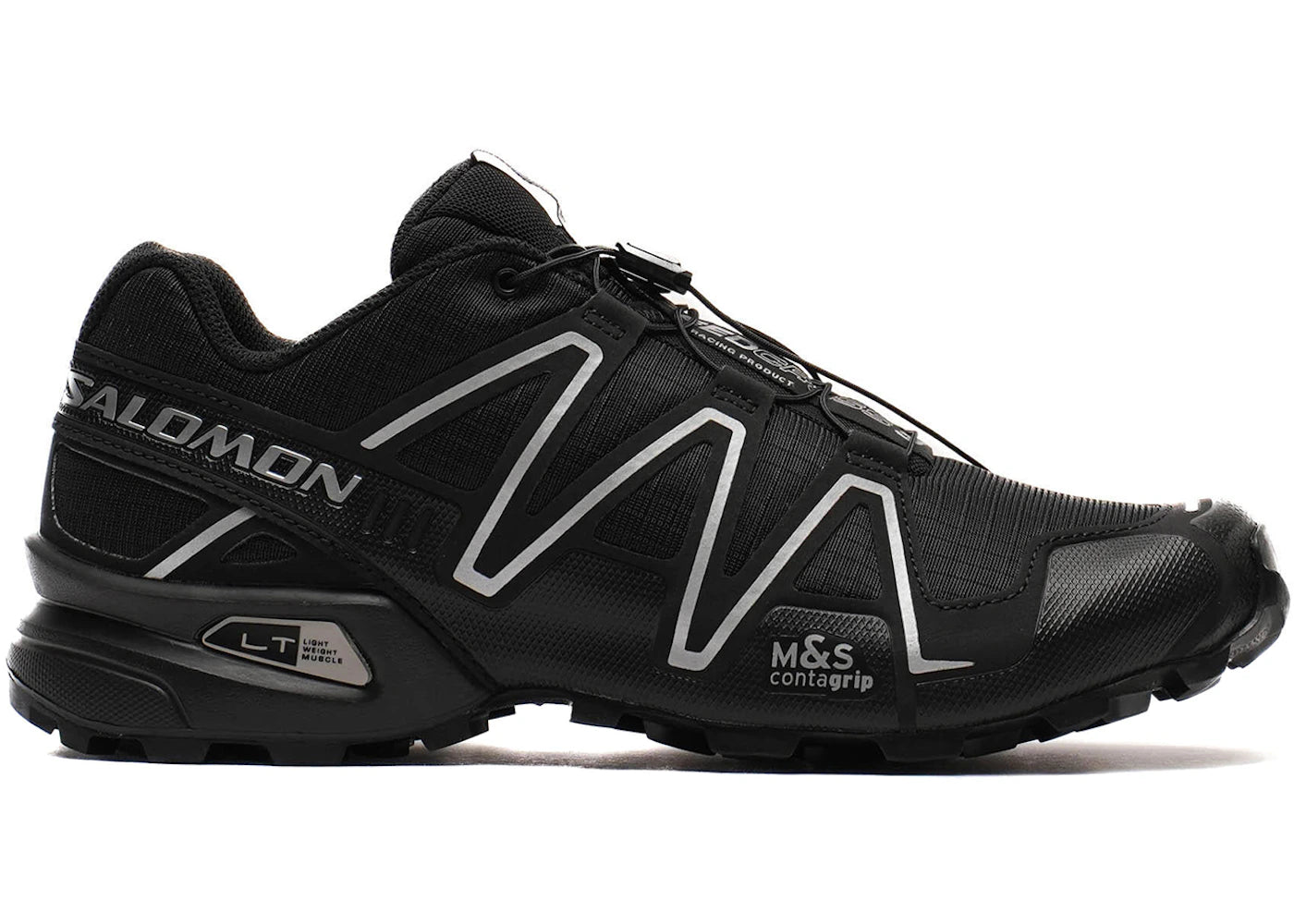 Salomon Speedcross 3 Black Silver - vue 360