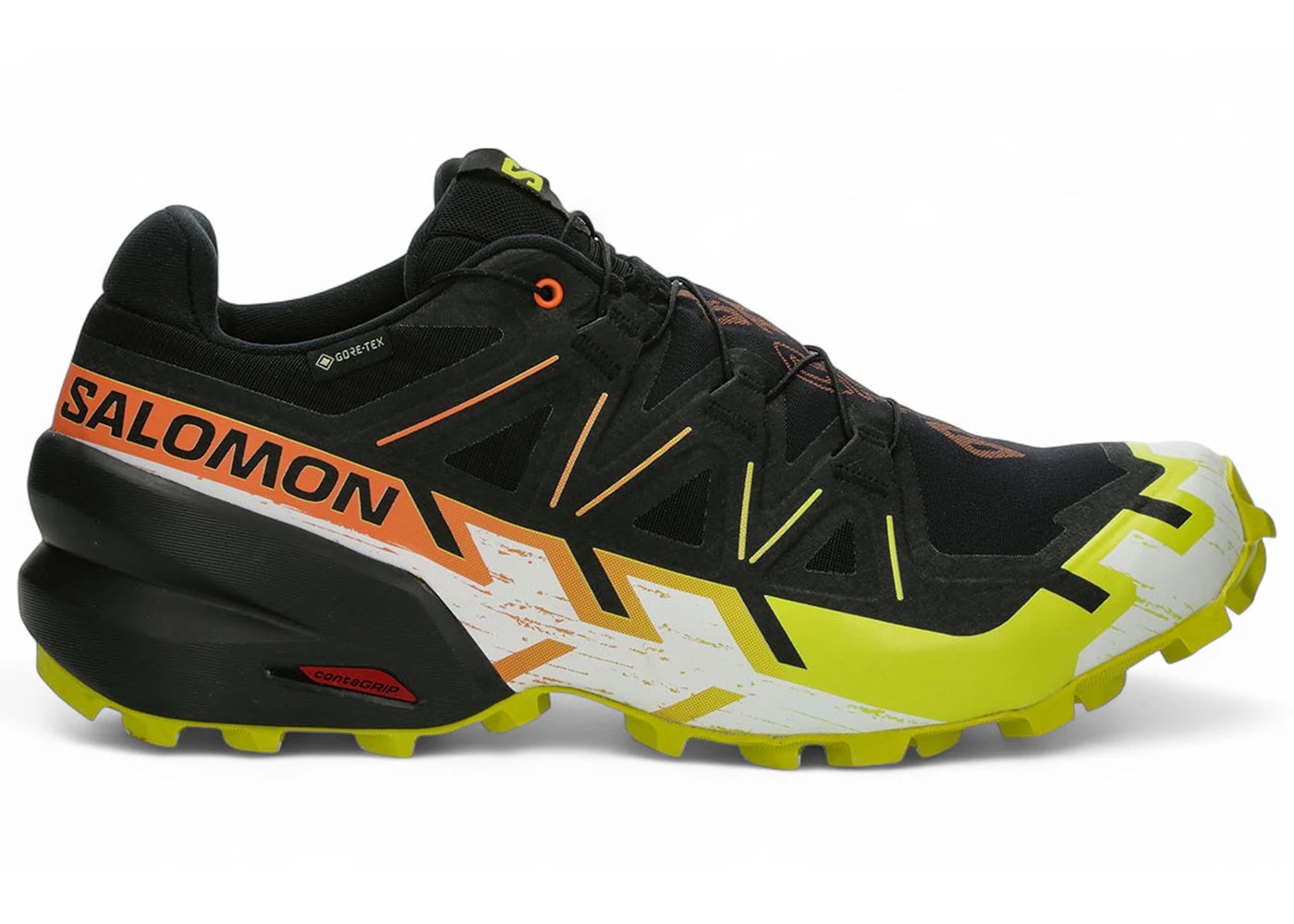 Salomon Speedcross 6 Gore-Tex Black Sulphur Spring Bird Of Paradise - vue 360