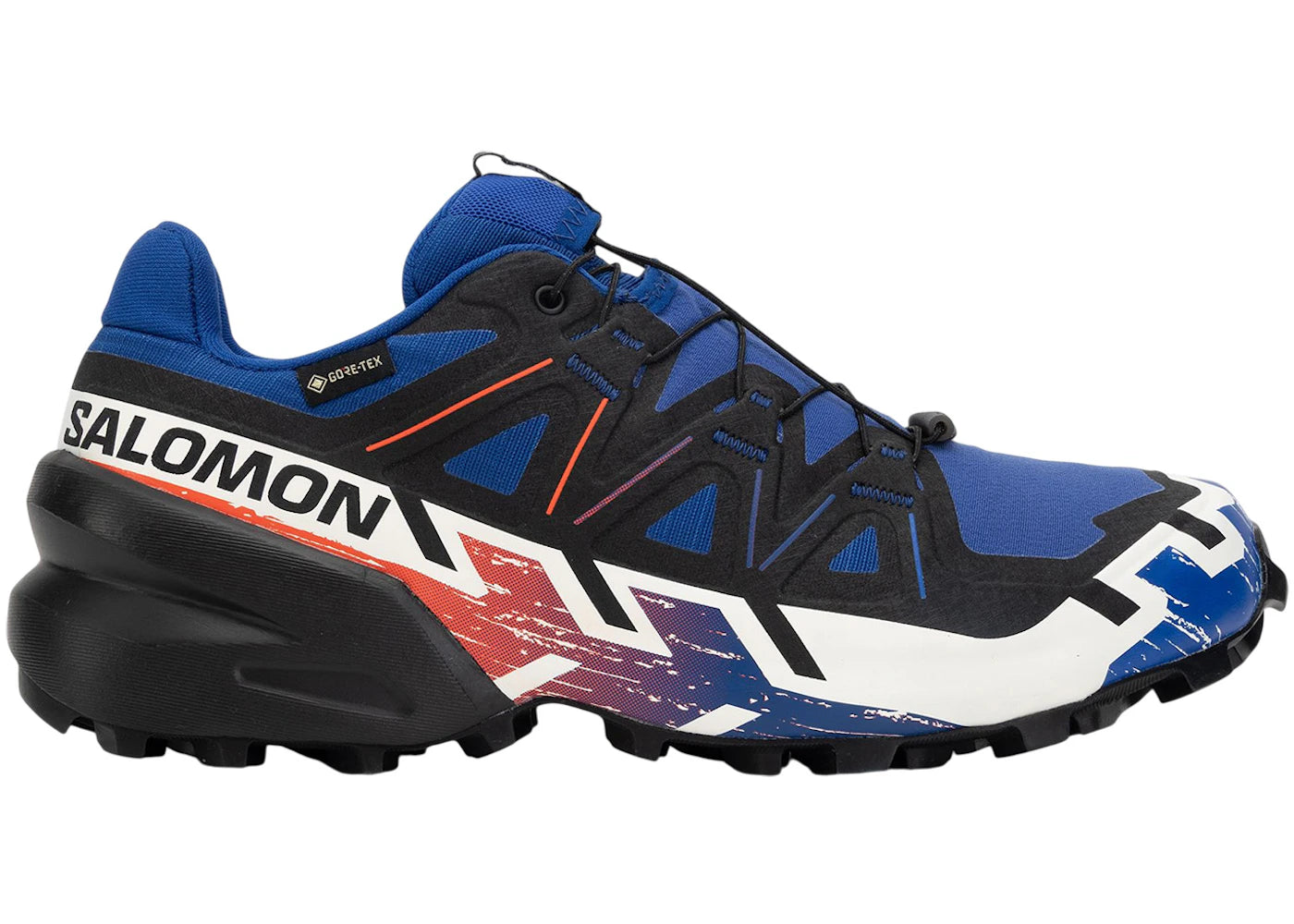 Salomon Speedcross 6 Gore-Tex Surf The Web Fiery Red White - vue 360