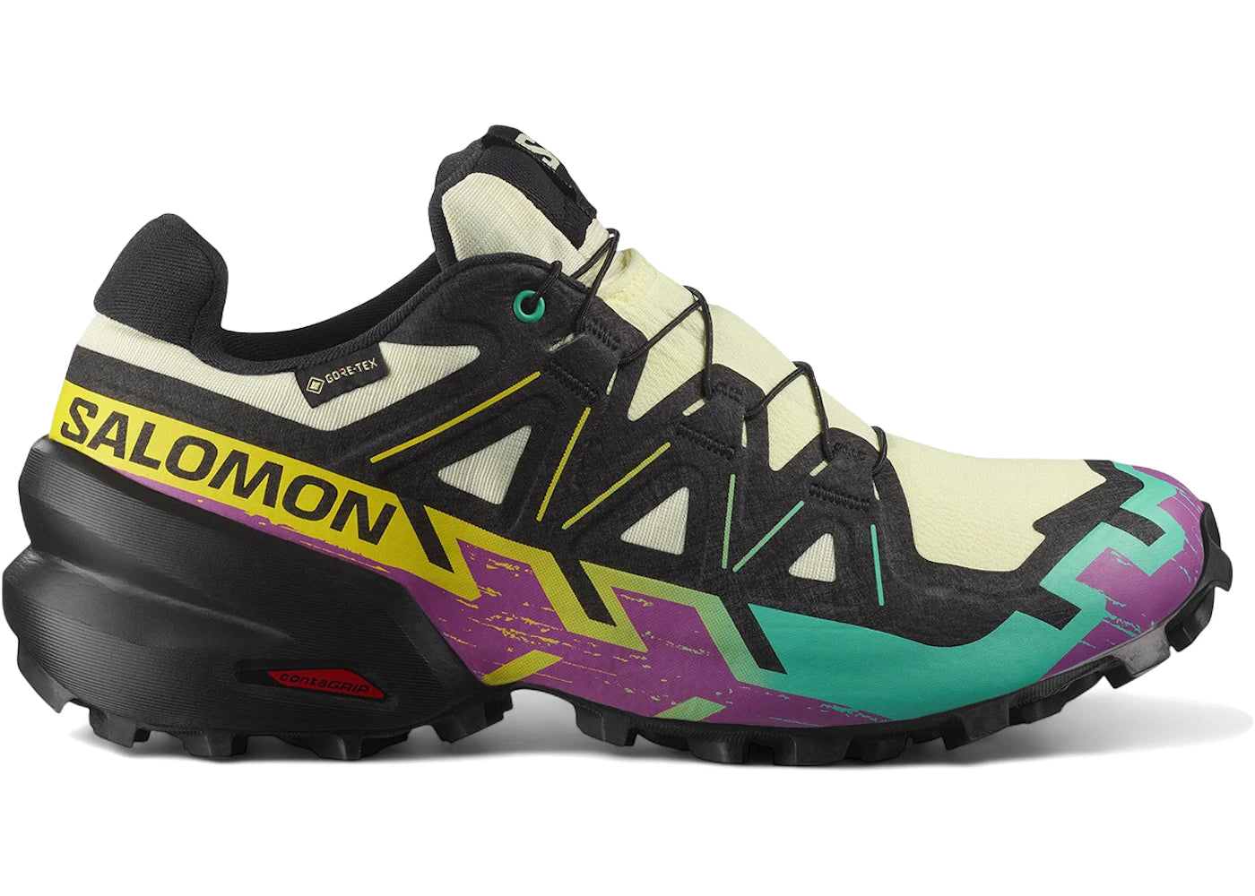 Salomon Speedcross 6 Gore-Tex Transparent Yellow Waterfall (Women's) - vue 360