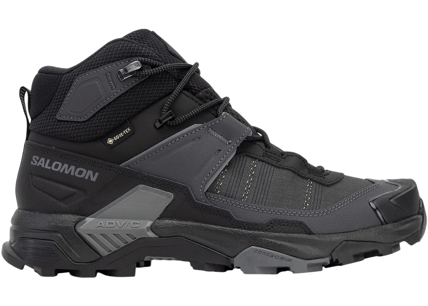 Salomon X Ultra 5 Mid Gore-Tex Black Asphalt Castlerock - vue 360