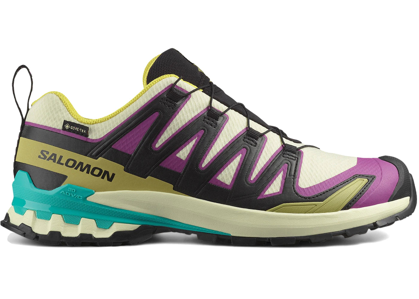 Salomon XA Pro 3D V9 Gore-Tex Transparent Yellow Waterfall - vue 360