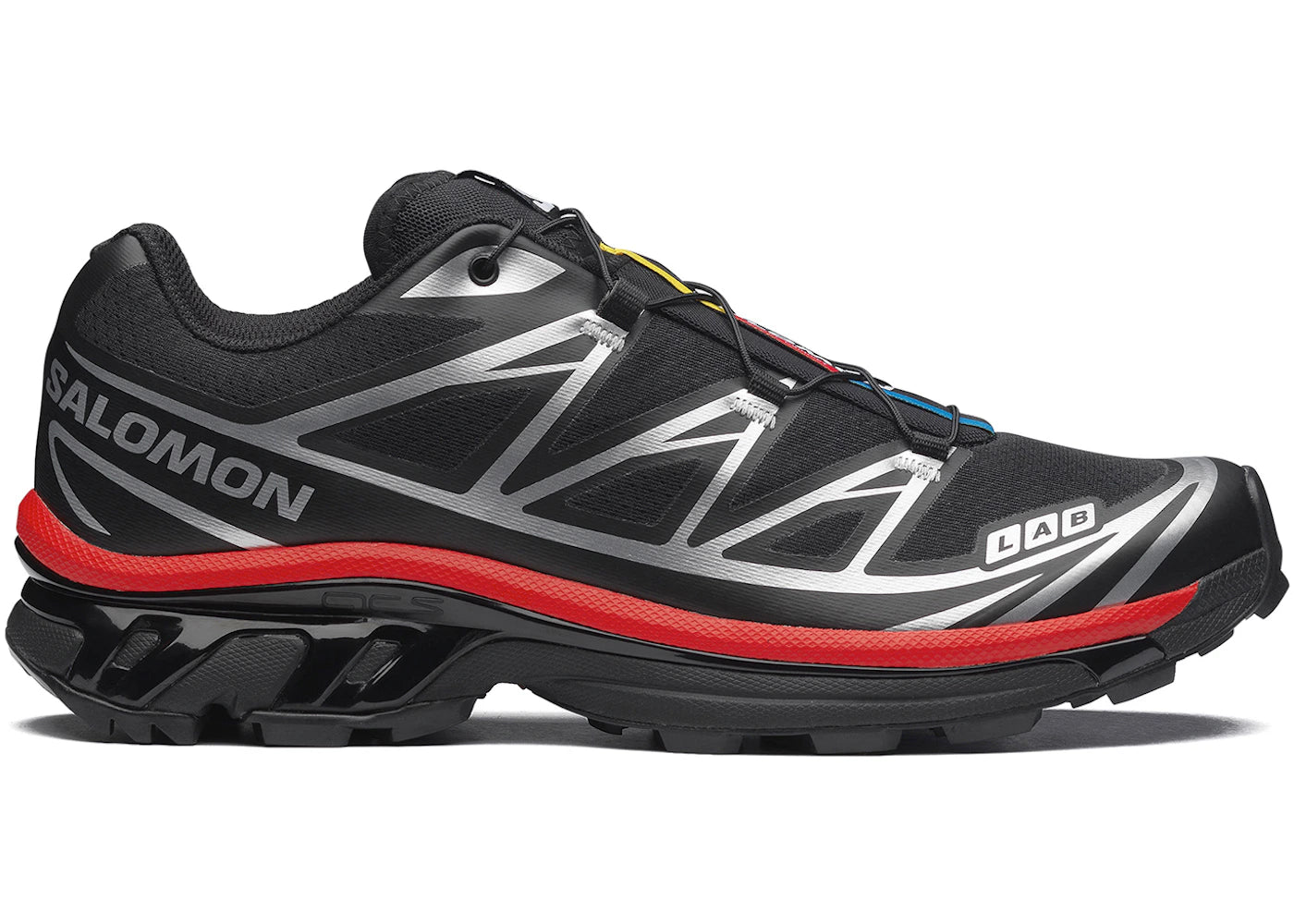 Salomon XT-6 Black Fiery Red Silver - vue 360