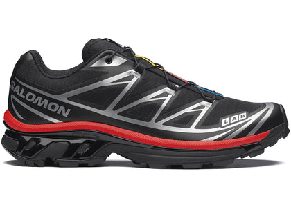 Salomon XT-6 Black Fiery Red Silver - authentic Salomon sneakers