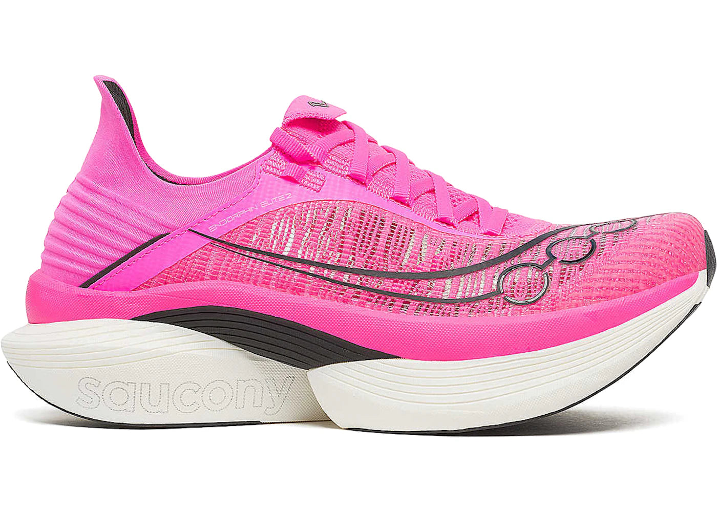 Saucony Endorphin Elite 2 Shock Black - vue 360
