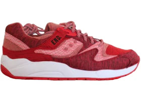 Saucony Grid 9000 End Red Noise - vue 360