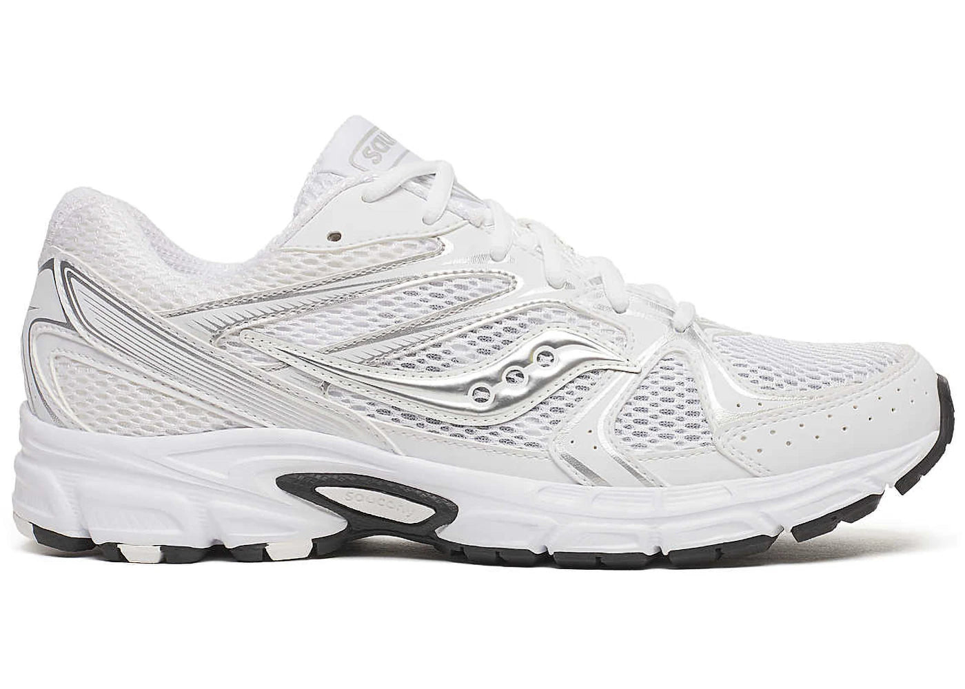 Saucony Grid Ride Millennium White Silver Black - vue 360