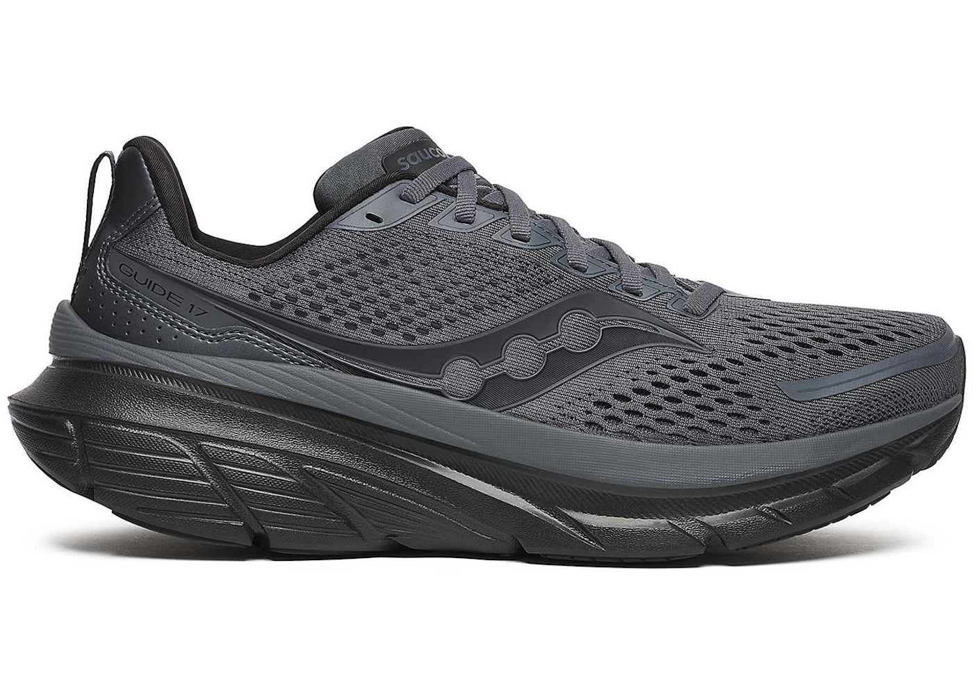 Saucony Guide 17 Carbon Black - vue secondaire A