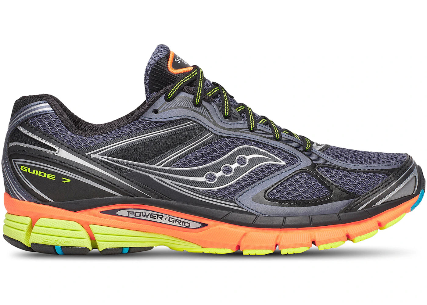 Saucony ProGrid Guide 7 Grey Multi - vue 360