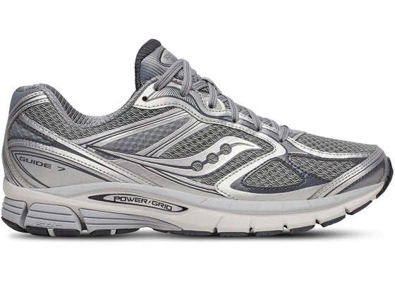 Saucony ProGrid Guide 7 Grey Silver sneakers - authentic Saucony shoes