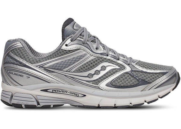 Saucony ProGrid Guide 7 Grey Silver sneakers - authentic Saucony shoes