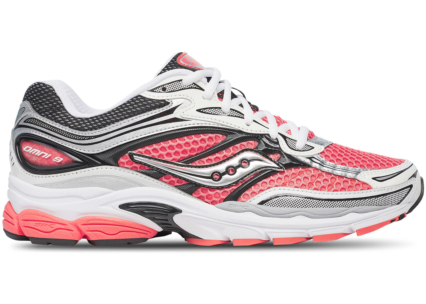 Saucony ProGrid Omni 9 Silver Coral - vue 360