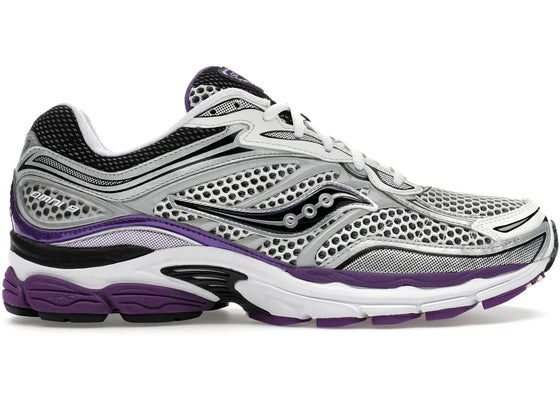Saucony ProGrid Omni 9 White Black Silver Purple sneakers - authentic Saucony shoes
