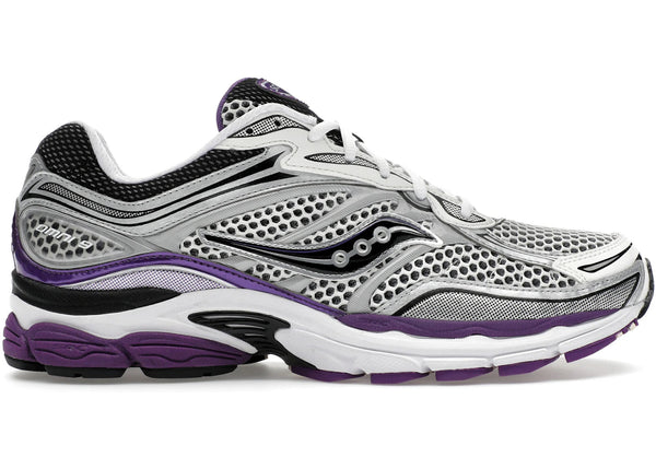 Saucony ProGrid Omni 9 White Black Silver Purple sneakers - authentic Saucony shoes