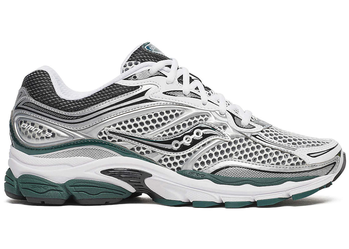 Saucony ProGrid Omni 9 White Pine Green - vue 360