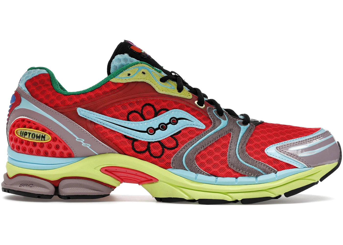 Saucony ProGrid Triumph 4 Jae Tips Flowers Grow Uptown Poison Ivy - vue 360