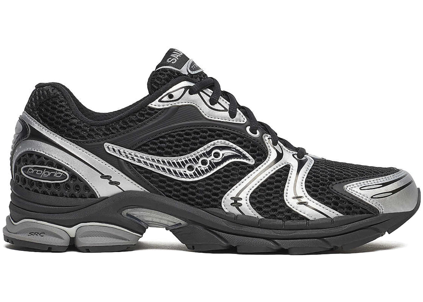 Saucony ProGrid Triumph 4 Black Silver - vue 360