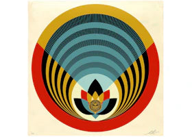 Shepard Fairey OBEY Radiant Lotus Print (Signed, Edition of 550) - authentic Shepard Fairey product