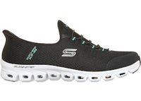 Skechers Slip-ins Glide-Step Pursuit Black Turquoise (Women's)