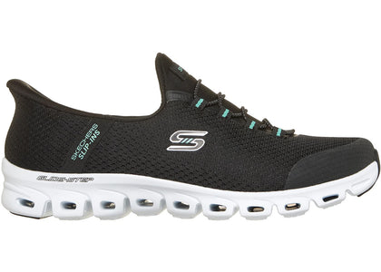 Skechers Slip-ins Glide-Step Pursuit Black Turquoise (Women's) - sneakers view 2