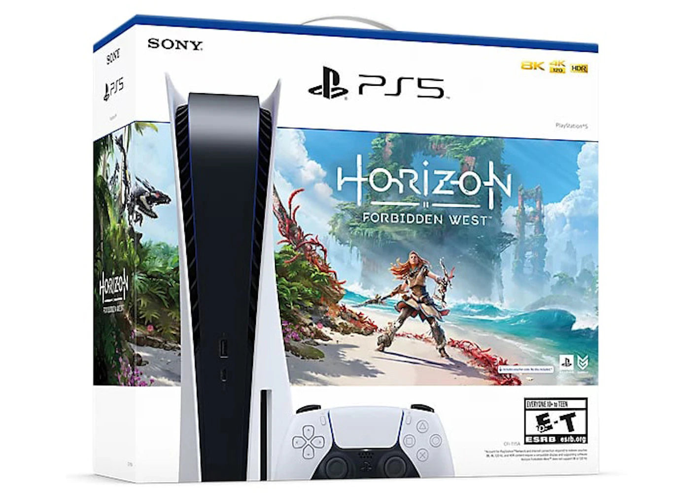 Sony PlayStation 5 PS5 Blu-ray Horizon Forbidden West Console Bundle (US Plug) 1000032115 / 1000032000 - vue secondaire A