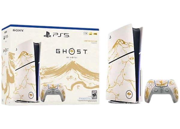 Sony PlayStation 5 PS5 Slim Ultra HD Ghost of Yotei Gold Limited Edition Bundle (US Plug)