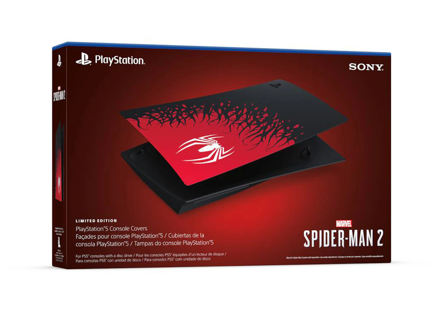 Sony PlayStation PS5 Disc Edition Marvel Spider-Man 2 Cover - vue secondaire A