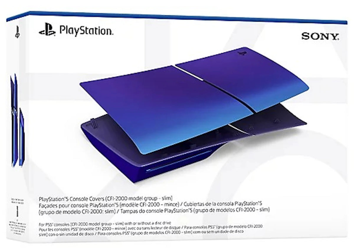 Sony PlayStation PS5 Slim Edition Cover Chroma Indigo - vue secondaire B
