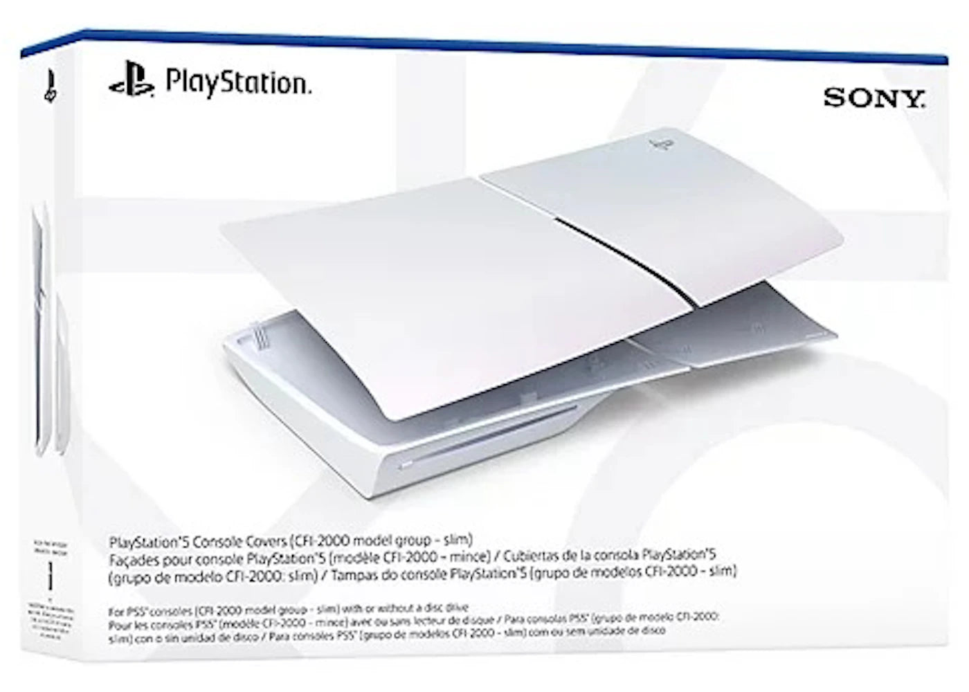 Sony PlayStation PS5 Slim Edition Cover Chroma Pearl - vue secondaire B