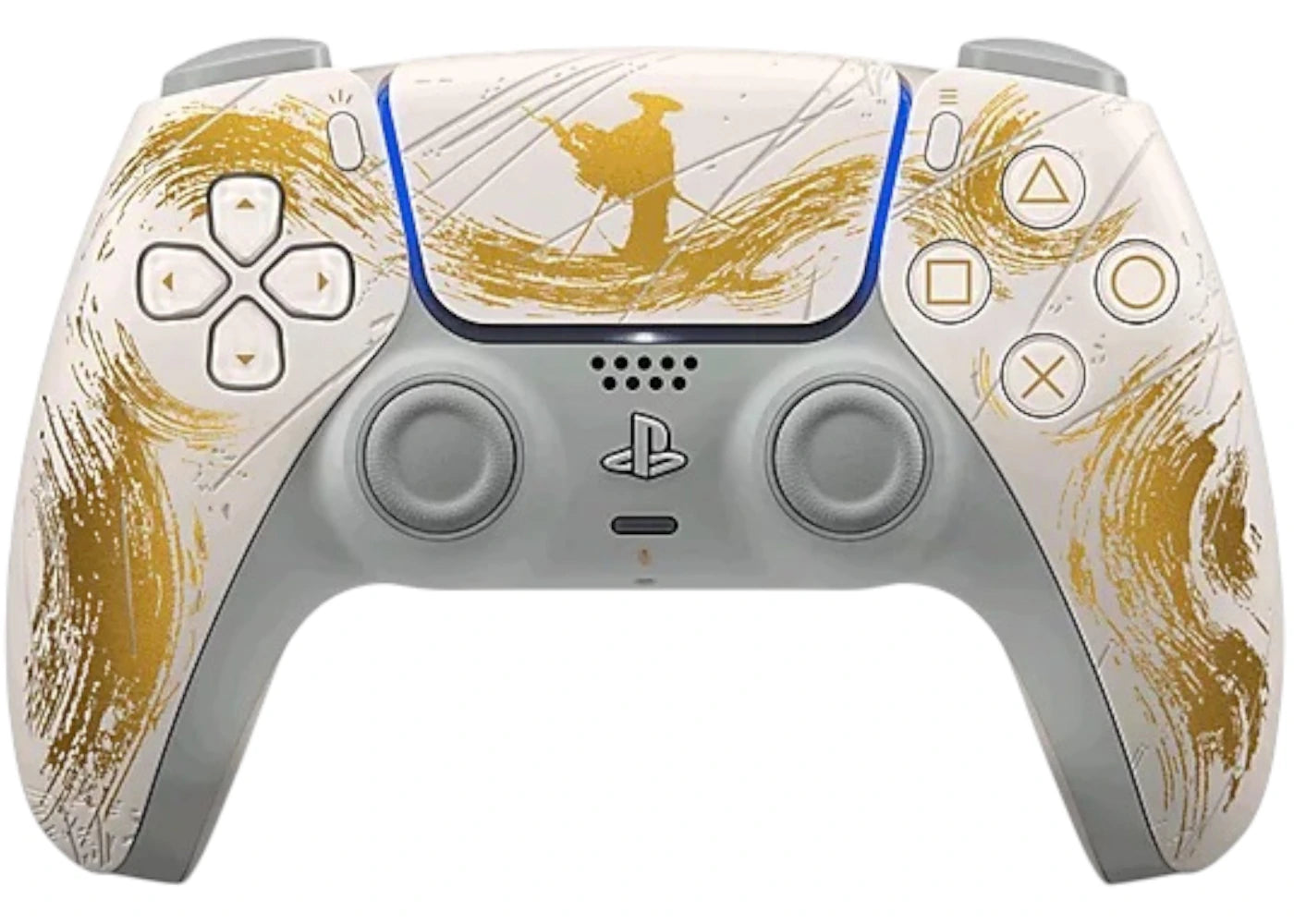 Sony Playstation PS5 DualSense Ghost of Yotei Gold Limited Edition - vue 360