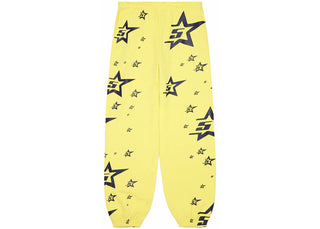 Sp5der 5Star Sweatpants Yellow - authentic Sp5der apparel