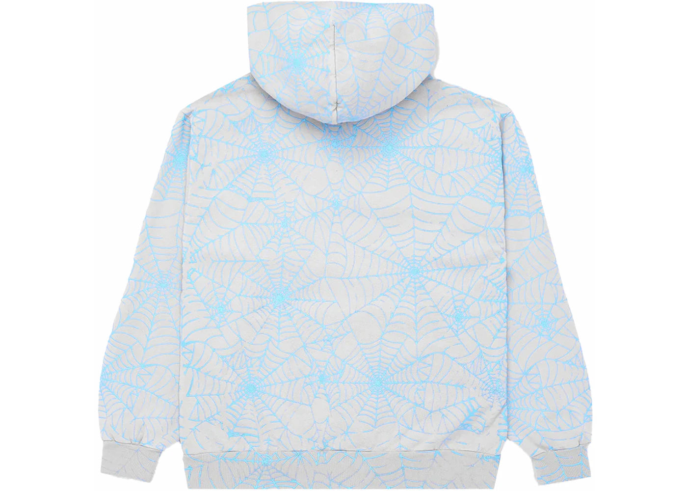 Sp5der AOP Web Hoodie Heather Grey - vue secondaire A