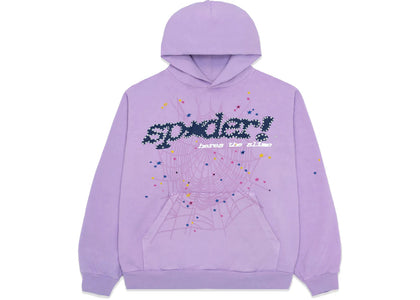 Sp5der Acai Hoodie Lila