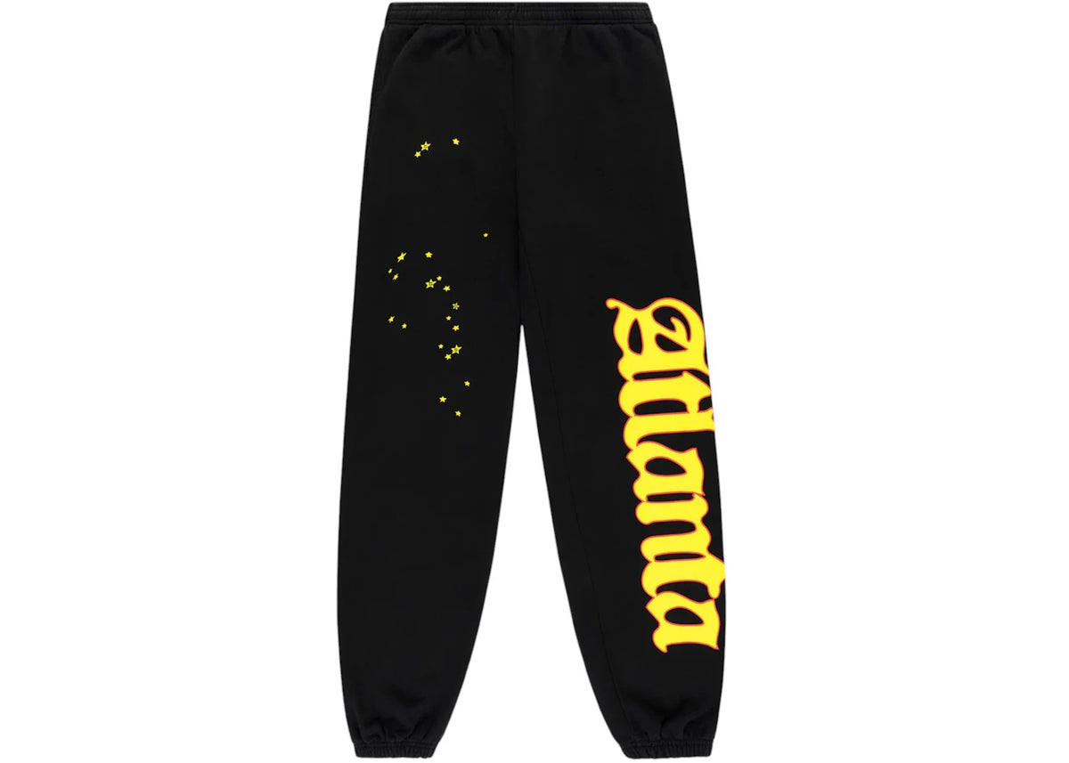Sp5der Atlanta Sweatpant Black - vue 360