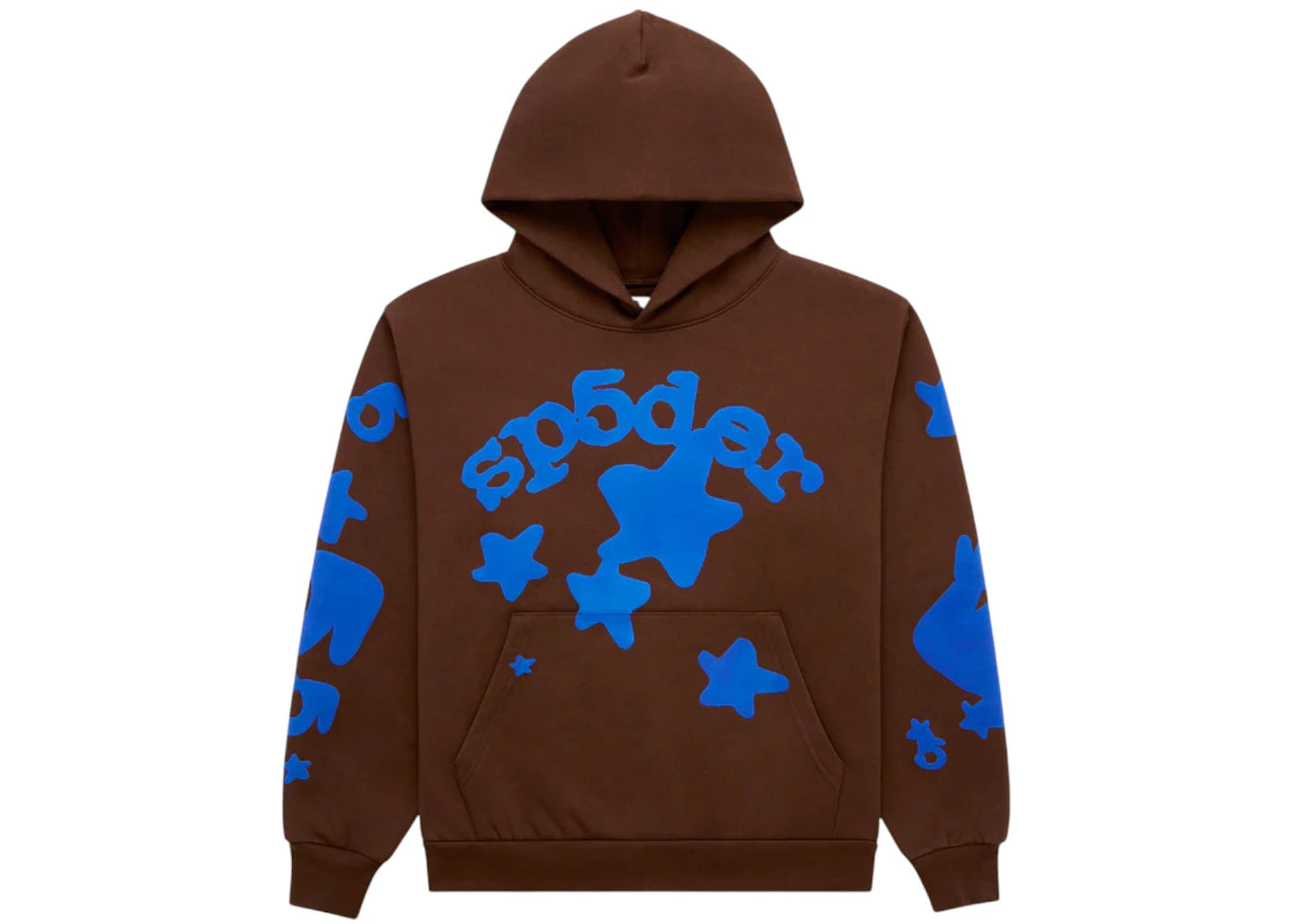 Sp5der Beluga Hoodie Braun - vue 360