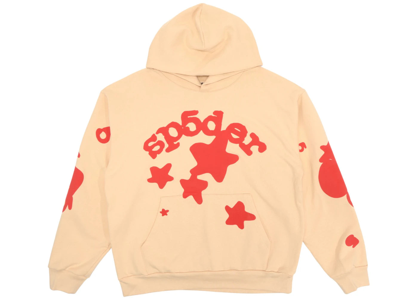 Sp5der Beluga Hoodie Cream - vue 360