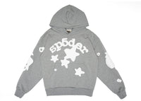 Sp5der Beluga Hoodie Dunkelgrau meliert