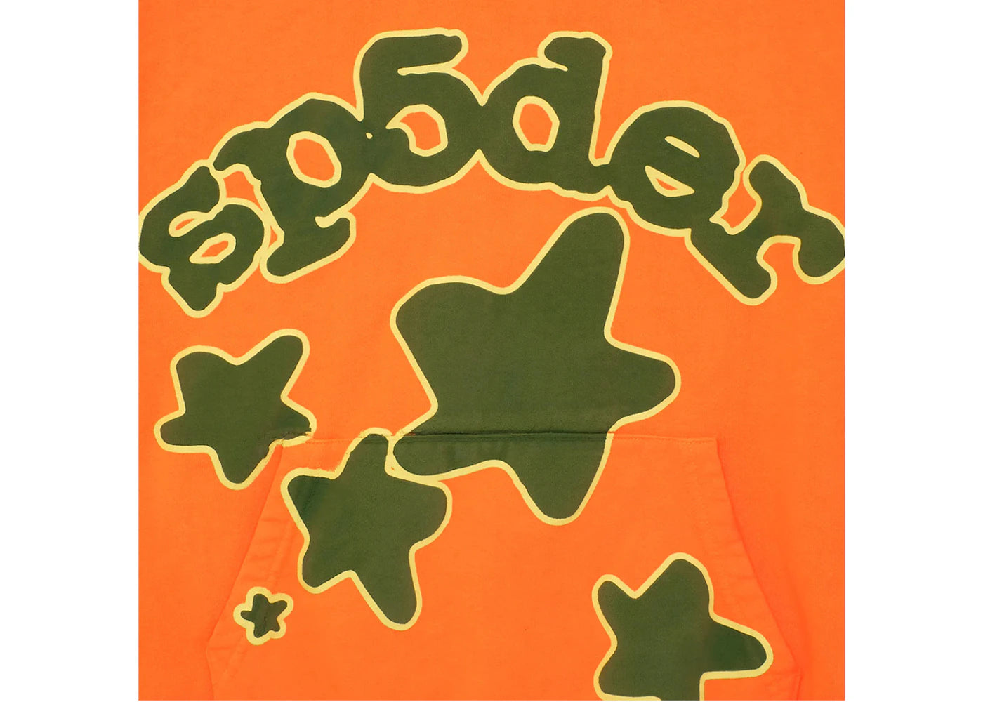 Sp5der Beluga Hoodie Orange - vue secondaire B
