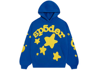 Sp5der Beluga Hoodie TC Blue - authentic Sp5der apparel