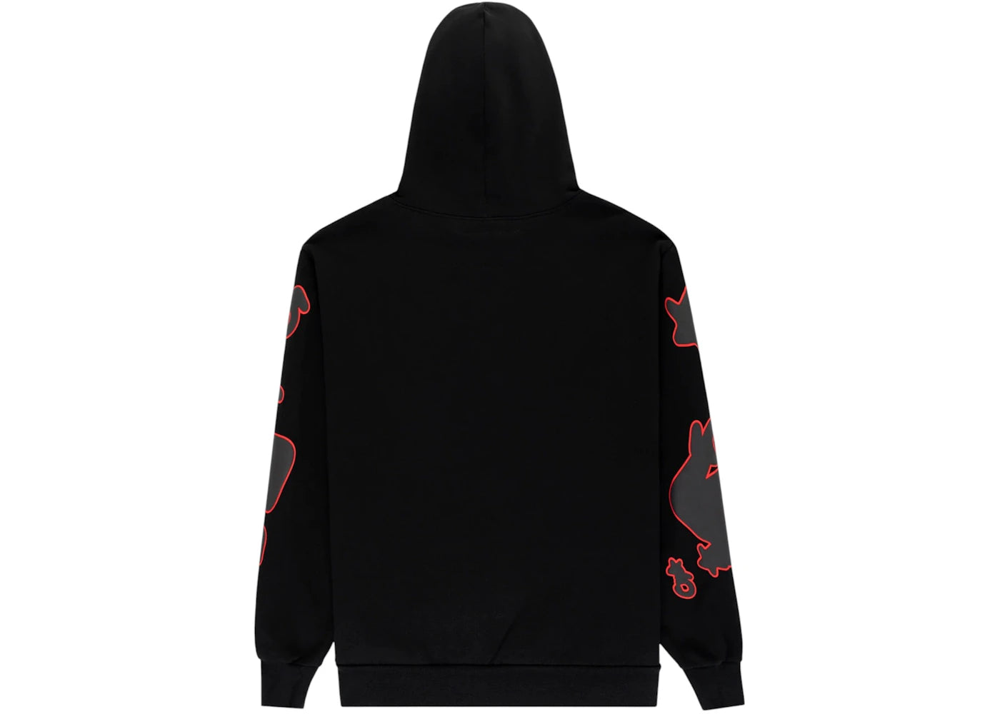 Sp5der Beluga Outline Hoodie Schwarz - vue secondaire A