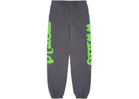 Sp5der Beluga Sweatpants Slate Grey/Green - vue 360