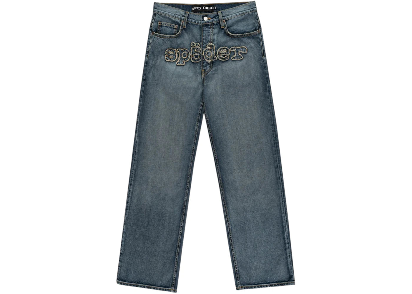 Sp5der Denim Work Pant Light Blue Wash - vue secondaire A