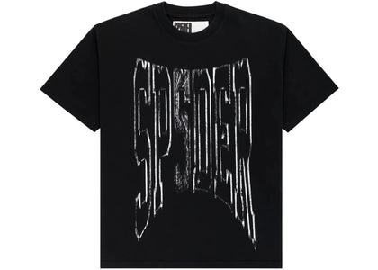 Sp5der Diffused Collegiate T-Shirt Schwarz