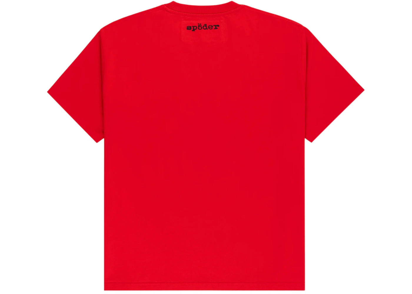 Sp5der Diffused Collegiate Tee Red - vue secondaire A