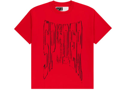 Sp5der Diffused Collegiate Tee Red - authentic Sp5der product
