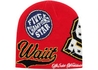 Sp5der District V Skully Beanie Red