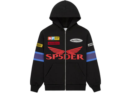 Sp5der GT Zip Hoodie Black - apparel view 2